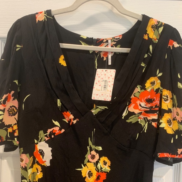 Free people neon garden mini dress- new with tags - Picture 4 of 5